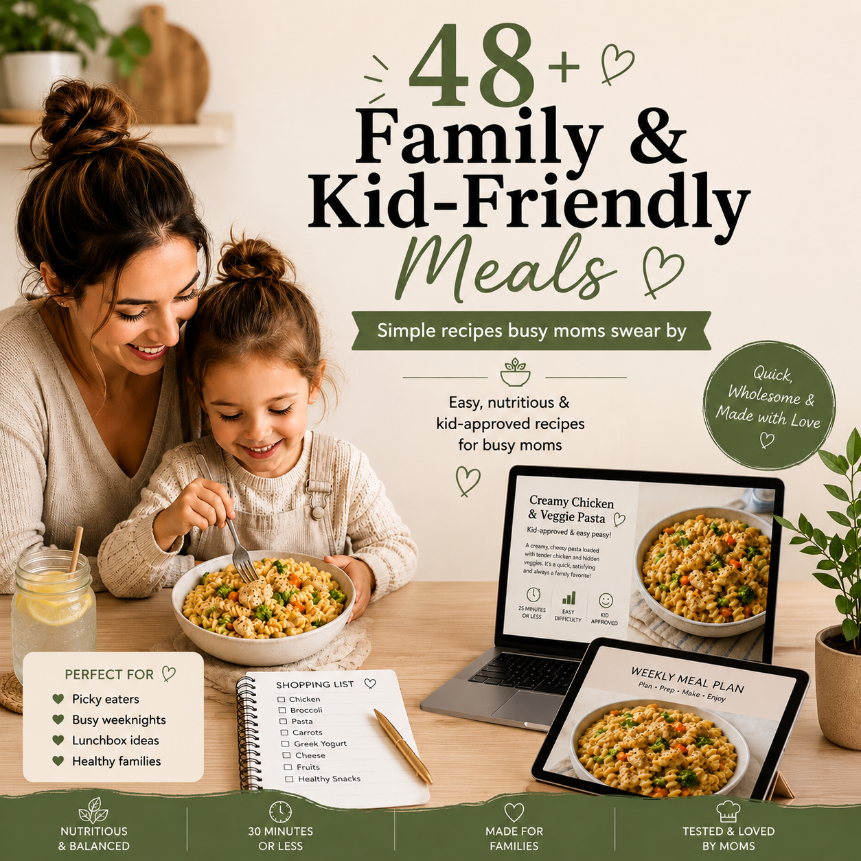 48+Family and Kid-Friendly Meals